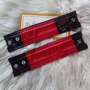 Red & Black Wrist Cuffs
